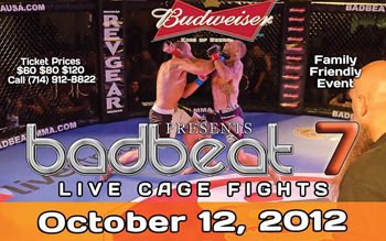 Badbeat 7 flyer 1 BAMMA USA Going All Pro for Badbeat 7 Fight Card
