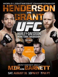 UFC 164 Poster with Original Title Fight