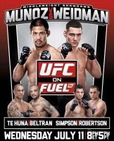 UFC on Fuel TV 4 Poster 162x200 Chris Weidman vaults himself into Possible title contention