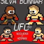 8-Bit MMA Poster – UFC 153: Silva vs. Bonnar