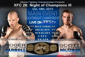 Scott Holtzman to make first title defense at XFC 26: Night of Champions 3